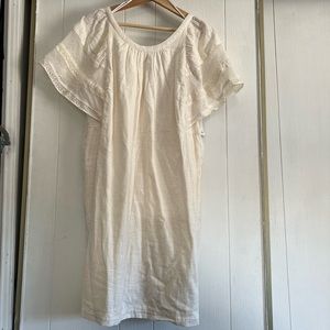 Cream dress with detail